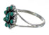 Southwestern Sterling Silver And Turquoise Ring Size 8-1/2 YX85293